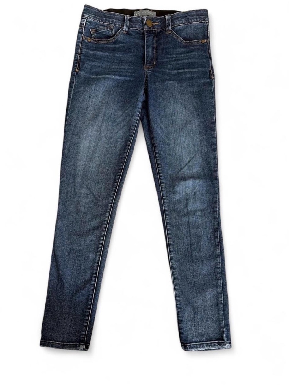 Wit & Wisdom Abโsolution Ankle Crop Skinny Jeans Size 2 Blue Medium Wash